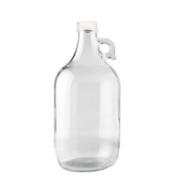 Half 1/2 Gallon (64 oz) Clear Glass Jar