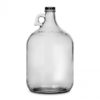 Water Bottle Jug with 38 mm Metal Screw Cap – Clear Glass