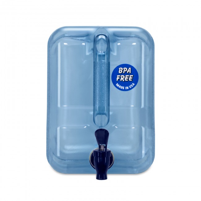3 Gallon Water Plastic Bottle Jug Refrigerator w/ Spout Dispenser Made in USA 